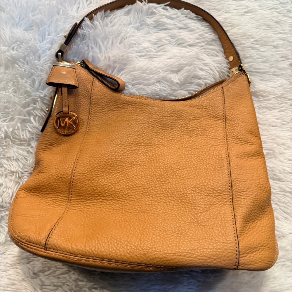 Michael Kors Tan Leather Shoulder Bag
